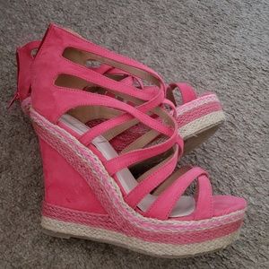 Strappy wedge sandals